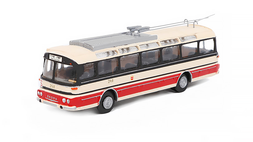 Škoda T11 trolejbus 1:87 - Ručně vyrobený model