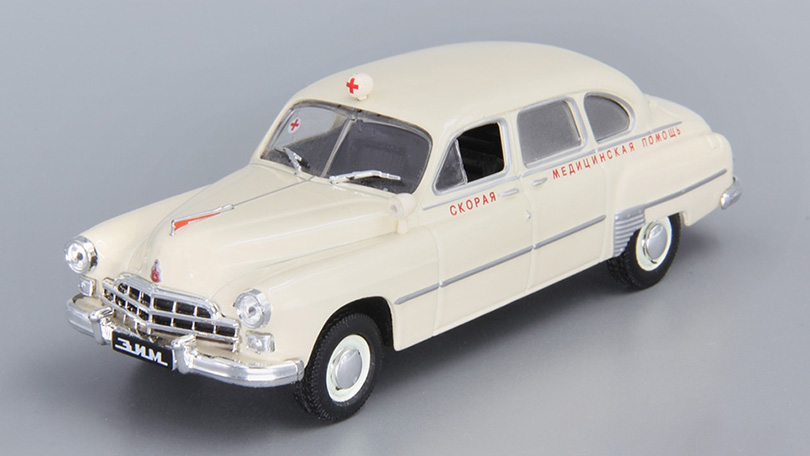 ZIM GAZ-12 Sanitka 1:43 - Auto ve službě časopis s modelem