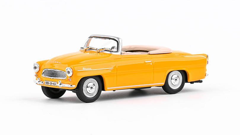 Škoda Felicia Roadster 1963 Žlutooranžová 1:43 - Abrex