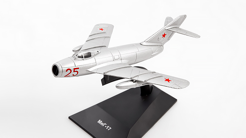 Mig-17 1:100 -  DeAgostini časopis s modelem #35 Legendární letadla