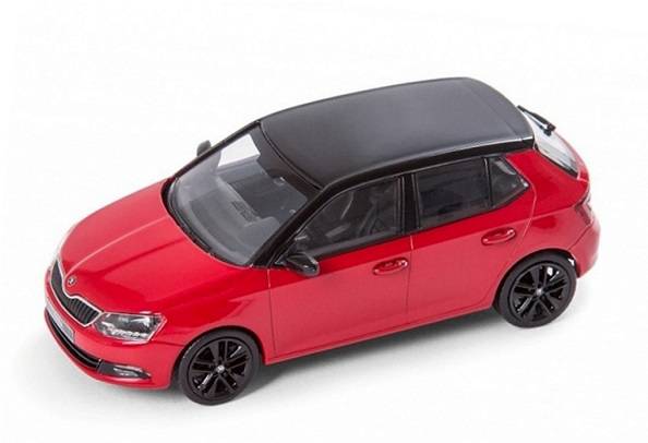 Škoda Fabia A06 červená/černá 1:43