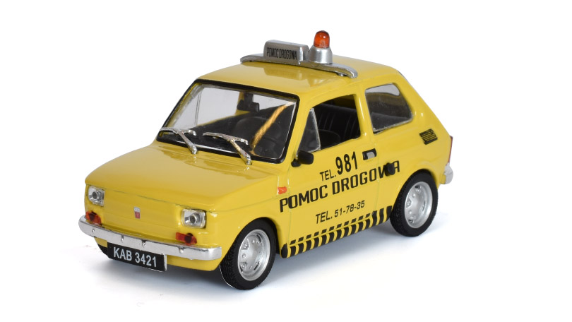 Fiat 126p Pomoc drogowa 1:43 - Kultovní auta PRL-u Speciální časopis s modelem