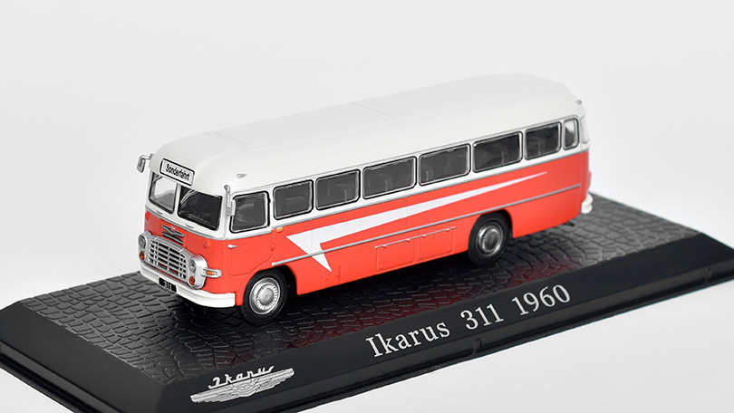 Ikarus 311 1960 autobus 1:72 - Bus Collection časopis modelem