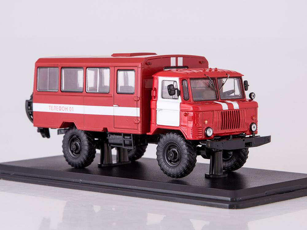 GAZ-66 Hasičský Hlídkový autobus 1:43 - Start Scale Models 