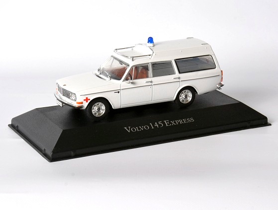 Volvo 145 Express AMBULANCE - 1969 1:43 - Atlas časopis s modelem