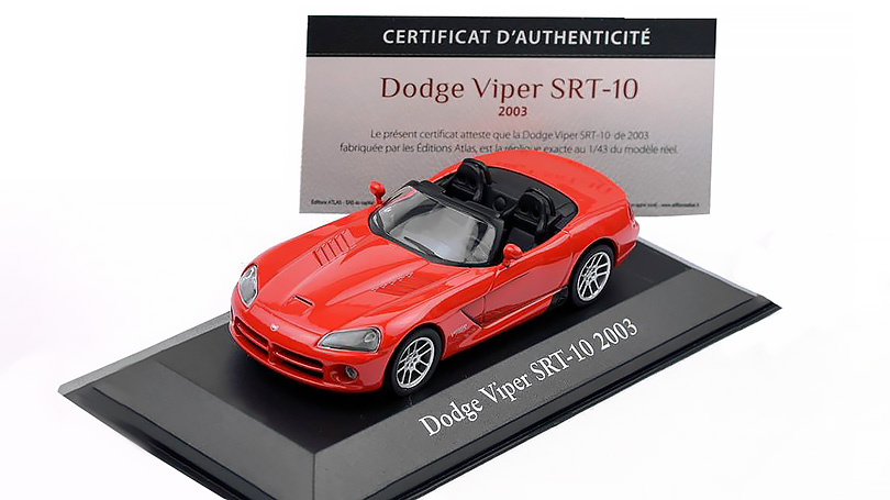 Dodge Viper SRT-10 2003 1:43 - Atlas časopis s modelem