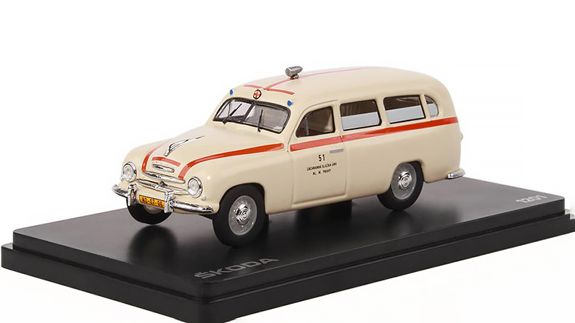 Škoda 1201 Sanitka Záchranka 1956 1:43 - Abrex