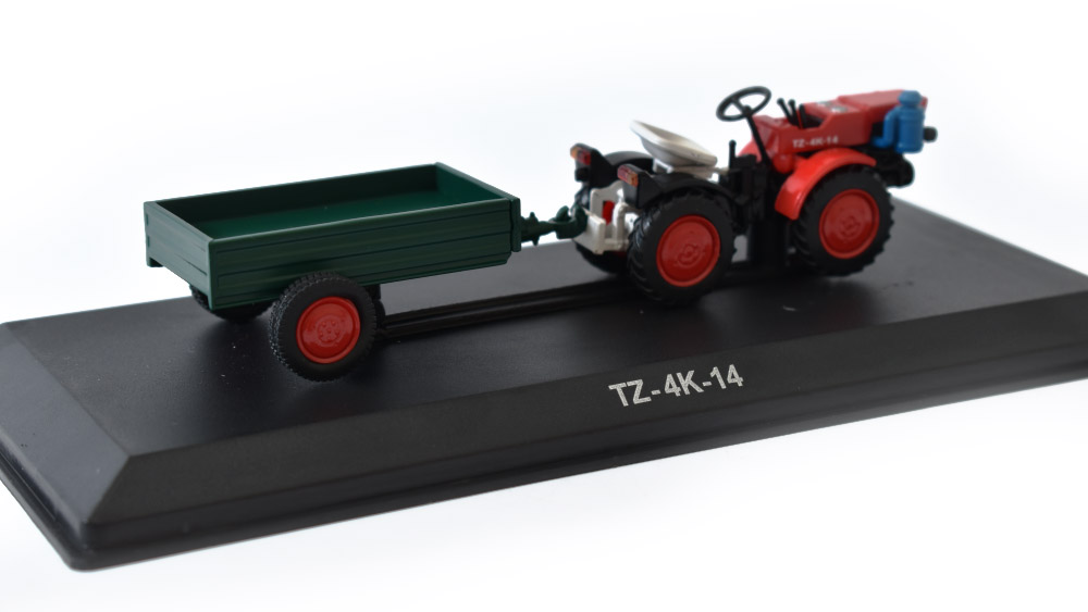 TZ-4K-14 traktor 1970 - 1:43 Hachette časopis s modelem #86