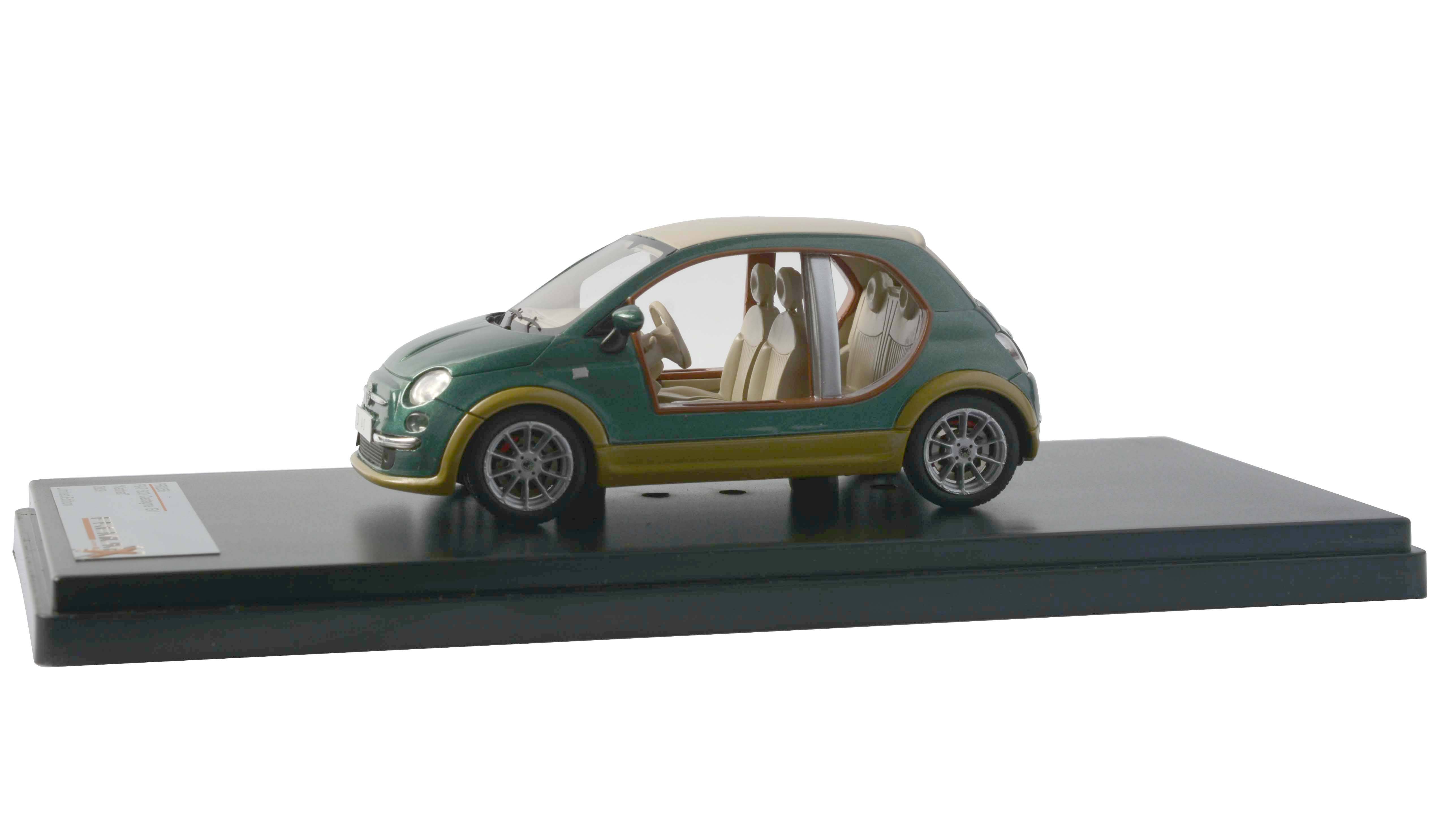 Fiat 500 Castagna EV *Kadhafi* 2009 1:43 - Ixo Premium X časopis s modelem 