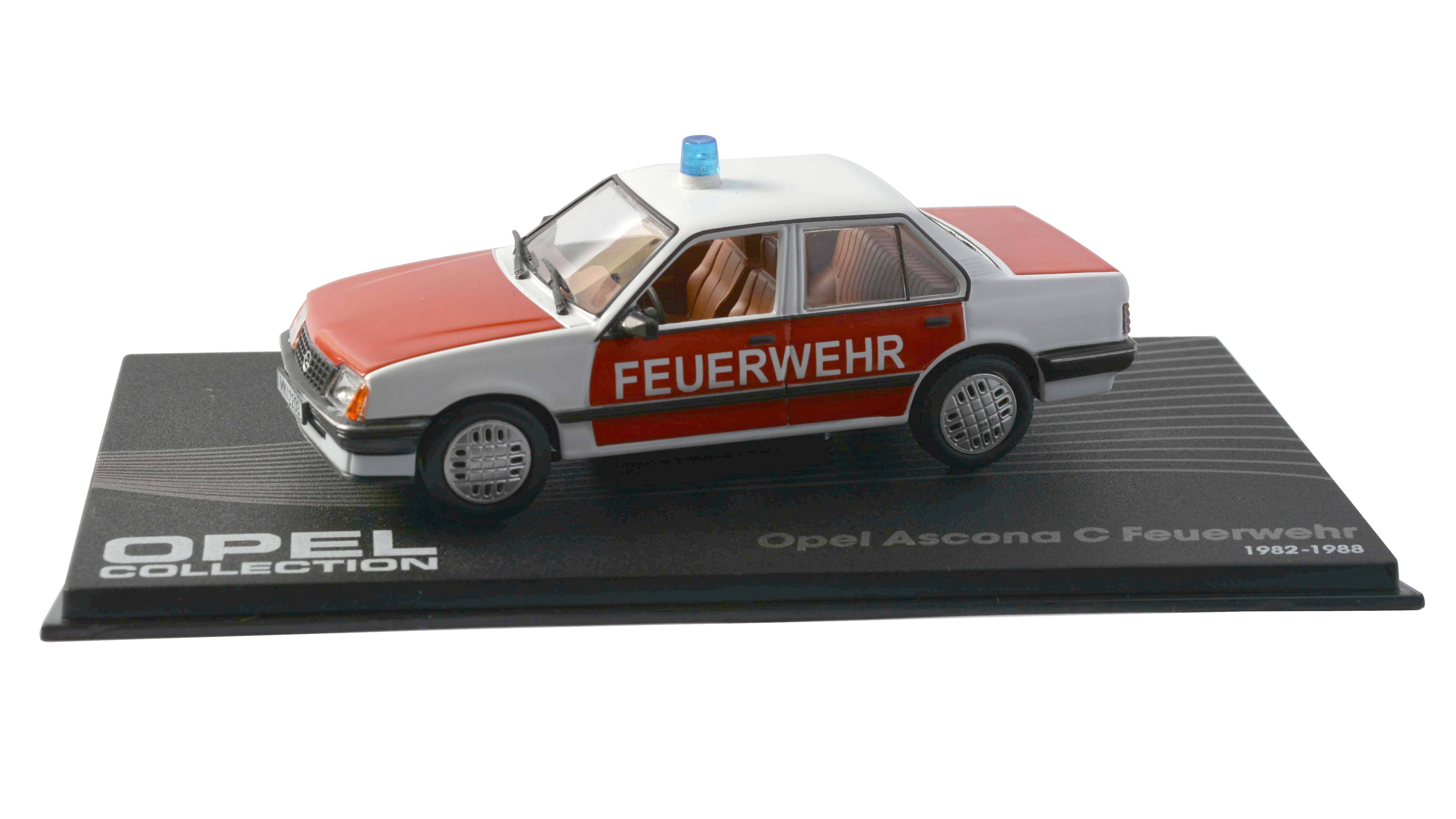 Opel Ascona C Feuerwehr 1982 1:43 časopis s modelem