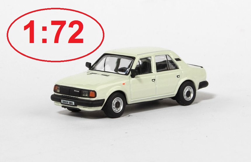 Škoda 120L (1984) 1:72 Bílá Ledová - Abrex