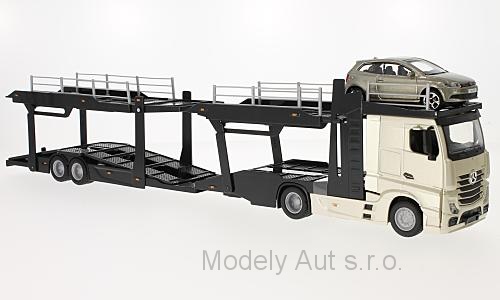 Mercedes Actros 2545 s modelem VW Polo GTI 1:43 -  1:43 Bburago