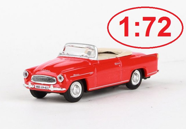 Škoda Felicia Roadster 1963 1:72 Červená - Abrex