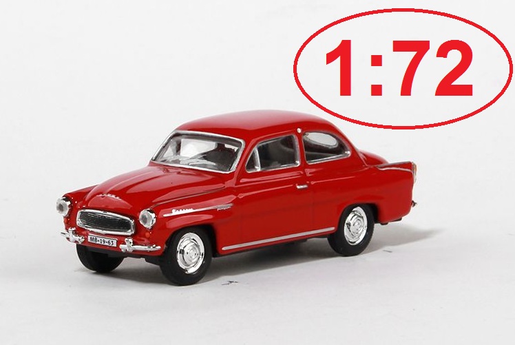 Škoda Octavia (1963) 1:72 Červená Tmavá - Abrex 