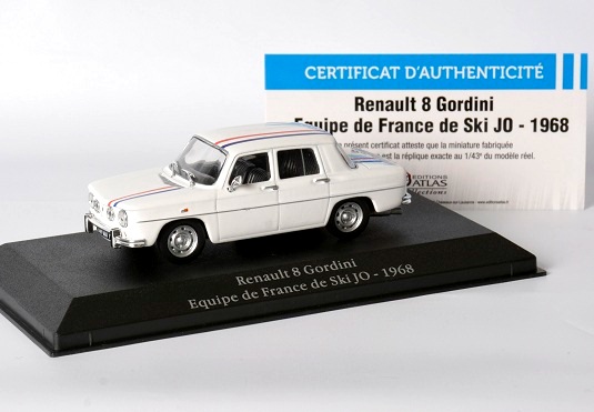 Renault 8 Gordini Equipe De France - 1968 - Atlas časopis s modelem