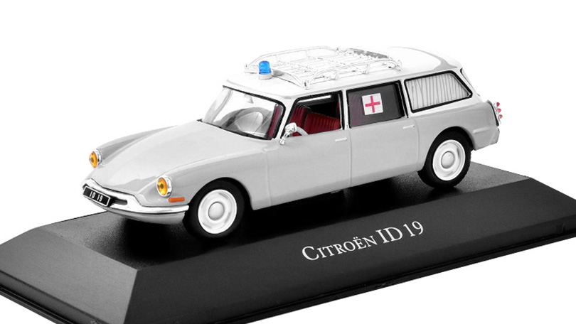 Citroen ID 19 AMBULANCE - 1962 1:43 - Atlas časopis s modelem