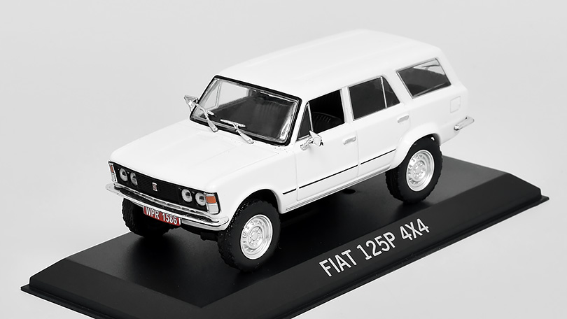 Fiat 125P 4x4 1:43 Legendární Automobily #48 - časopis s modelem