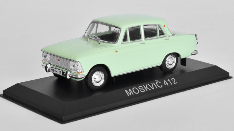 Moskvič 412 1:43 Legendární Automobily minulé éry časopis s modelem #50