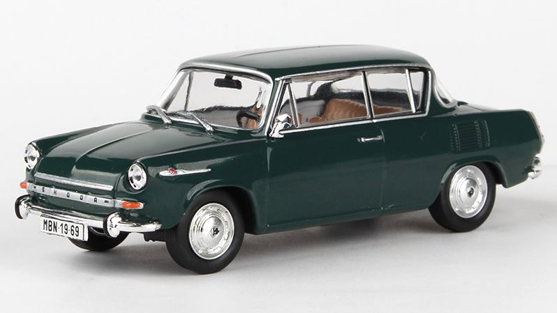 Škoda 1100MBX - 1969 Zelená Tmavá 1:43 - Abrex