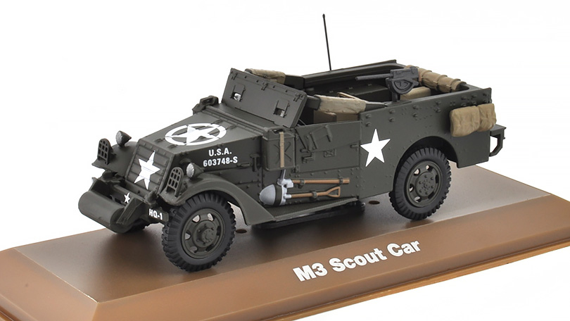 M3 Scout Car 1944 1:43 - Atlas časopis s modelem