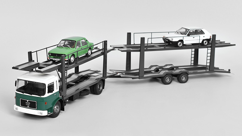 MAN Autotransporter tahač s přivesem 1970 1:43 - IXO Models