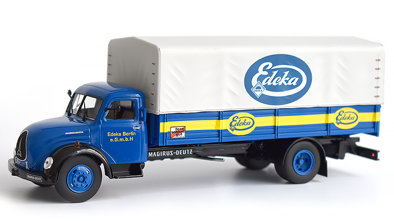 Magirus Deutz S6500 Truck Edeka Telonato 1956 1:43 DeAgostini časopis s modelem