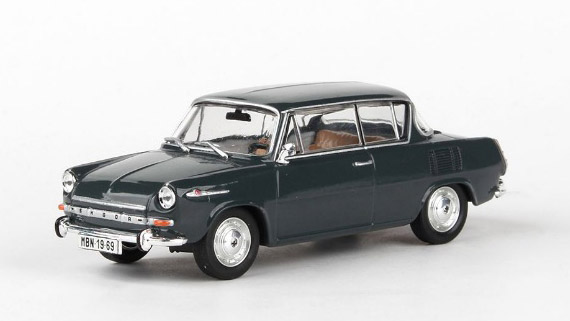 Škoda 1100MBX - 1969 Šedá Tmavá 1:43 - Abrex