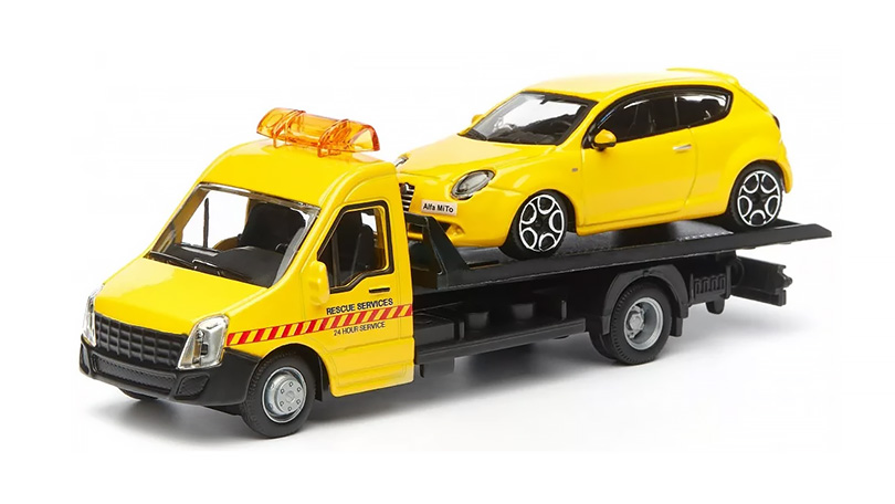 Alfa Romeo Mito + odtahovka Iveco Daily 1:43 - Bburago