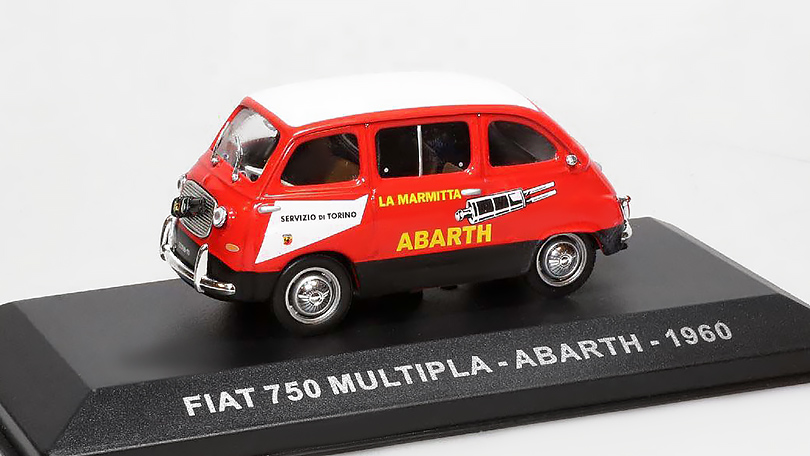 Fiat 750 Multipla Abarth 1960 1:43 - časopis AutoModels s modelem