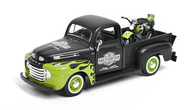 Ford F-1 Pick-up 1948 + Harley-Davidson FL Panhead 1948 1:24 - Maisto